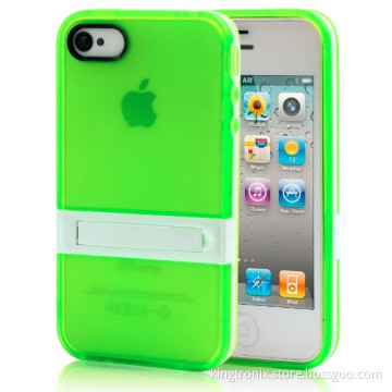 TPU Case with Stand for iPhone 4 4s (KT-04022)